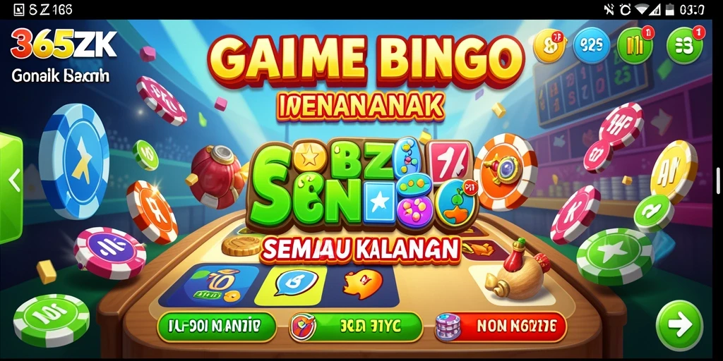 Tampilan gameplay Bingo yang seru dan interaktif di 365ZK.
