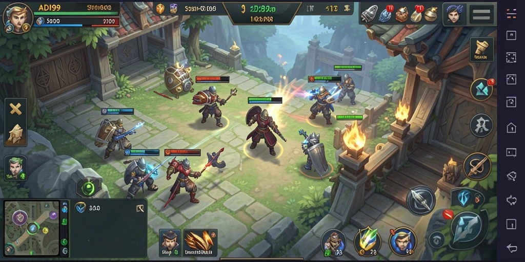 Tampilan gameplay ADI99 yang menarik dan penuh strategi.