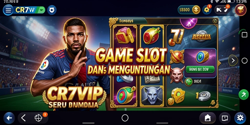 Tampilan gameplay menakjubkan dari permainan Slot CR7VIP.