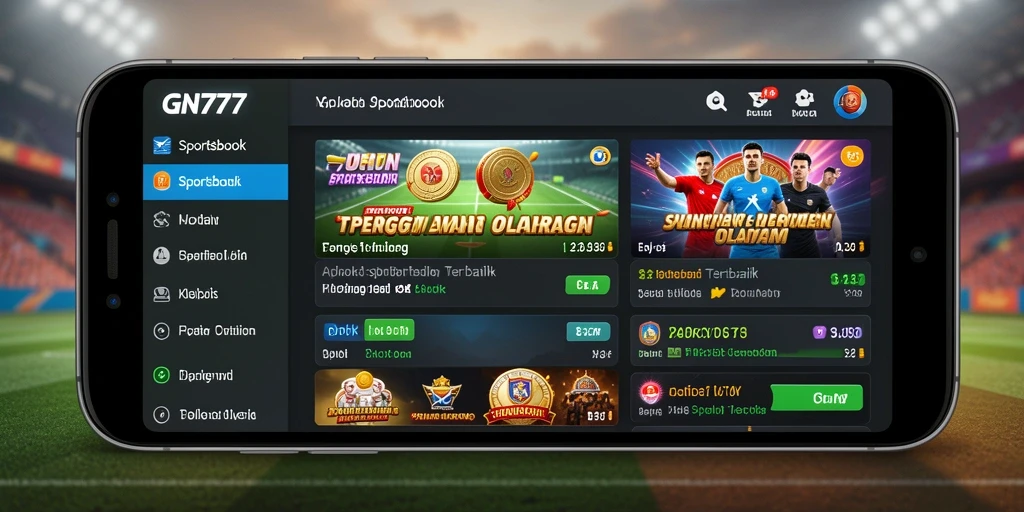 Tampilan menarik dan gameplay menantang dalam aplikasi Sportsbook GN777.