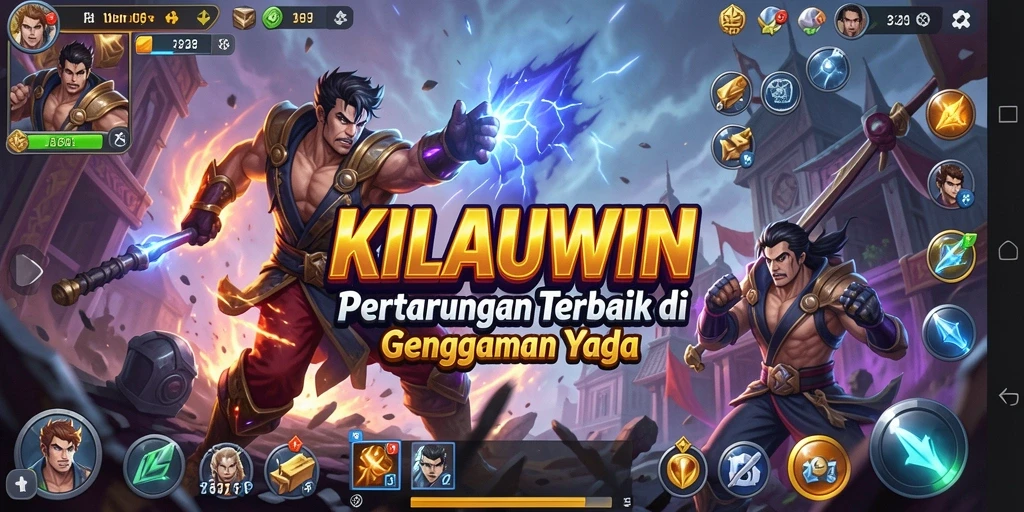 Screenshot KILAUWIN menampilkan aksi pertarungan yang mendebarkan.