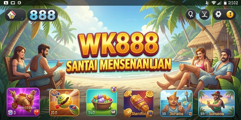 Tampilan gameplay WK888 yang seru dan menghibur.