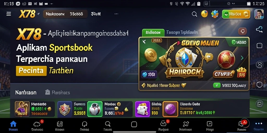 Tampilan menarik dari antarmuka gameplay X78 yang intuitif.